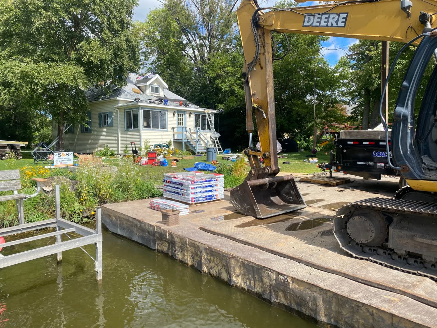Lakeside Architectural Reroof — Waterfront residence · Architectural shingle install in Schaumburg, IL by Avilas Construction